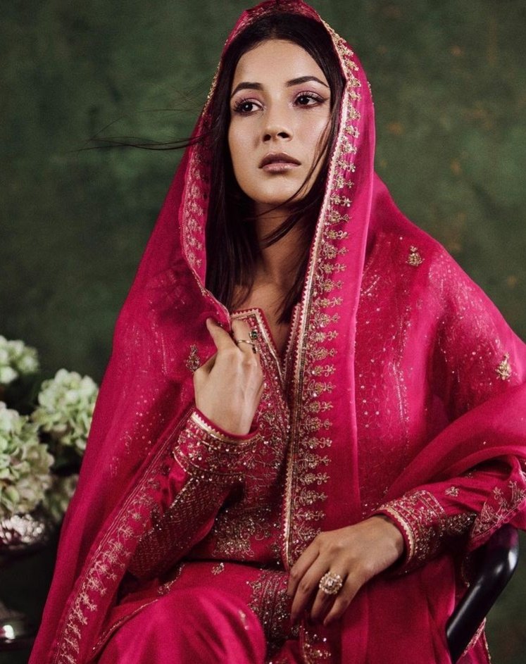 shivketweets's tweet photo. okay but how traditionally beautiful shehnaaz is looking today > 💗✨

#ShehnaazGill https://t.co/X5Xq4JCt91
