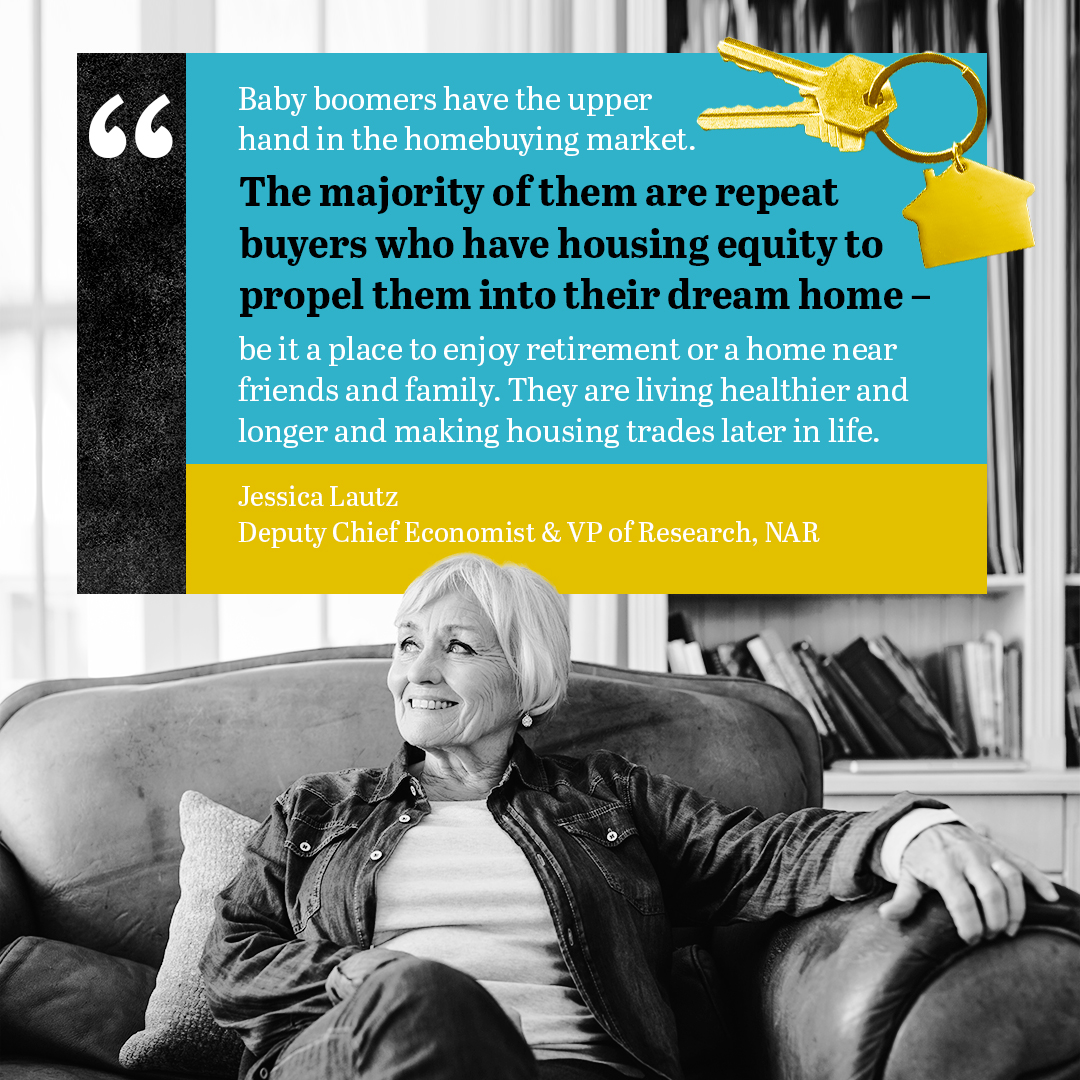 anniiams's tweet photo. Info to know...

More baby boomers are buying homes right now than any other generation. The main reason why? Because they’re homeowners who have built up equity they can use to power their next move. DM me to figure out how much equity you...

#investinyourfuture #babyboomers https://t.co/jvzdoMFYyo