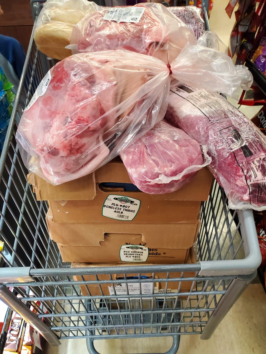 OPFORPio's tweet photo. Freezers are hungry
40lb drums
40lb thighs
40lb boneless thighs
15lb strip loin
2 13lb pork butts
2 10lb pork loins
Not pictured
Chuck roasts
Sliced hocks
Goat Rib chops
#MeatMeatMeat https://t.co/HuTfgMwr1G