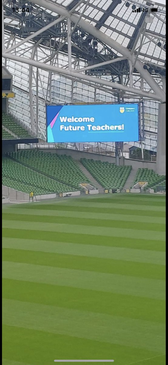 john_mescal's tweet photo. Yesterday we welcomed the Spring 23 PMEP cohort to 
@HiberniaCollege in the #AvivaStadium to begin their exciting journey of becoming primary teachers. It was great to meet such an enthusiastic bunch of students #HCSpr23 https://t.co/IUJjkUChqa