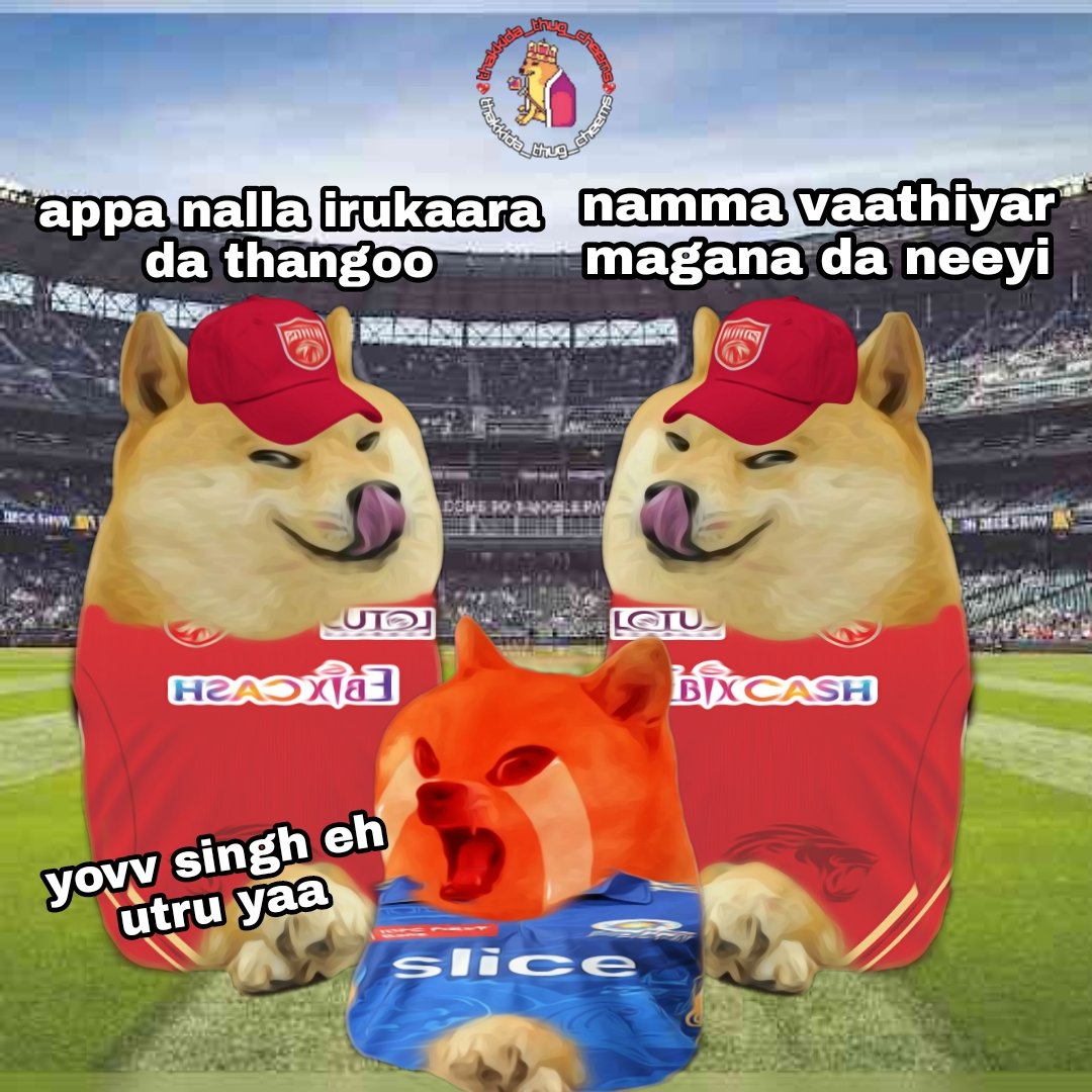 thugcheems's tweet photo. @PunjabKingsIPL 
@mipaltan https://t.co/LYPnngWD4F