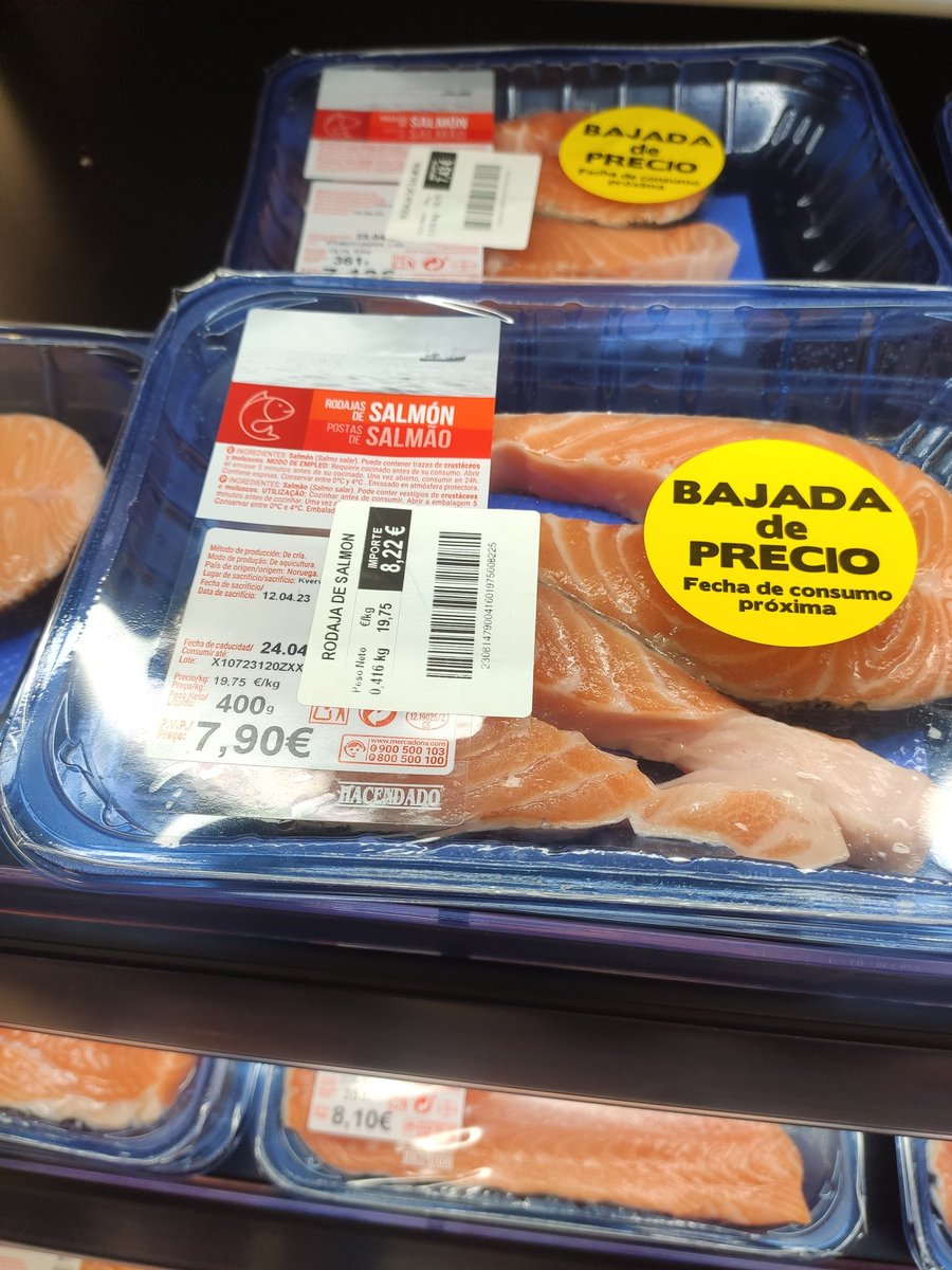 elspedys's tweet photo. La bajada de precio ya está llegando a @Mercadona Bien hecho!!
#inflacion 
#salmon 
#humor
@ElClubComedia @carnecrudaradio https://t.co/cReITjOro8