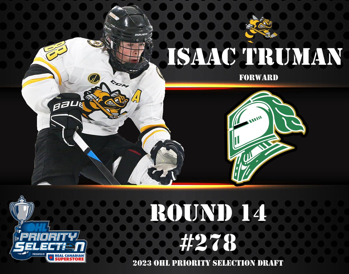 Isaac Truman Drafted by The London Knights!! Congratulations Trooper!! 
#2023OHLDraft @LondonKnights @ALLIANCE_Hockey