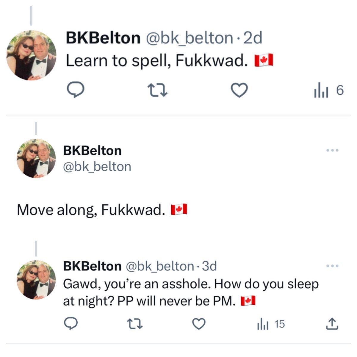 This person is the epitome of the rabid Liberal cult in Canada. One of the Lib’s biggest fans, with a large following. 🥴

This isn’t normal. Very un-Canadian.

These are a few tolerant & inclusive contributions from just the last 72hrs. 
#ToxicLiberals #Yikes #NeverVoteLiberal