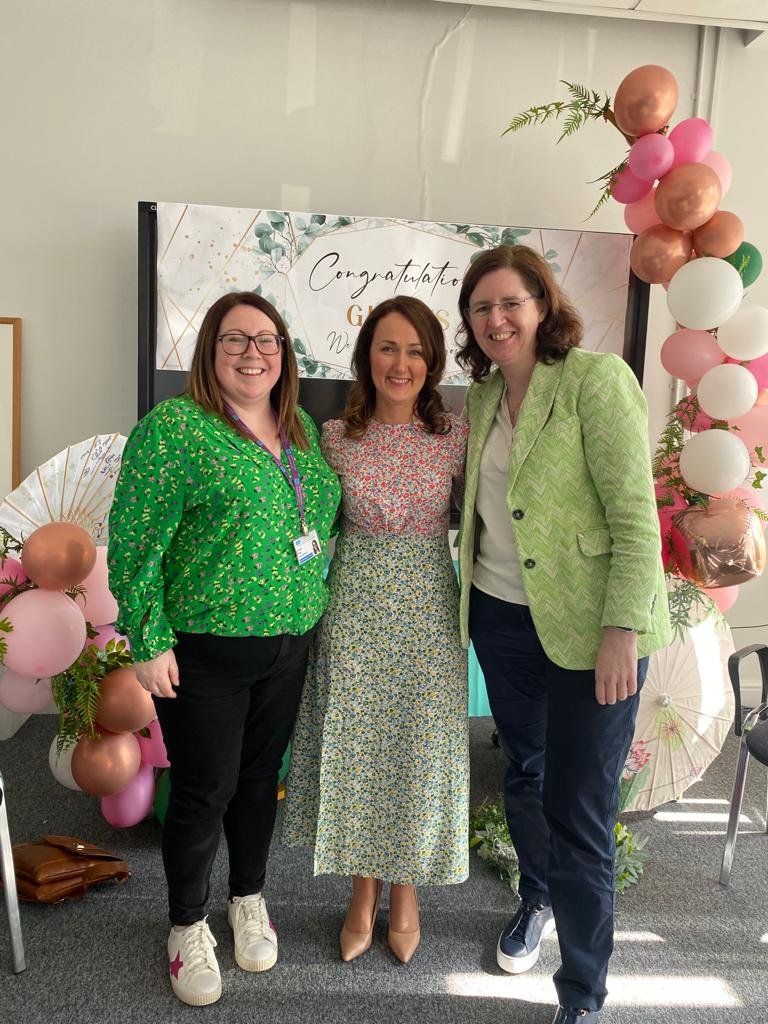 AngelaMarner's tweet photo. Yesterday we celebrated Gladys McKibbin as she embarks on her new role - Head of HR and Corporate Affairs at the Blood Transfusion Service. Thank you for everything. Absolute pleasure to work with you. So very proud of you !!! # HR Legend https://t.co/ST58KZzmGw