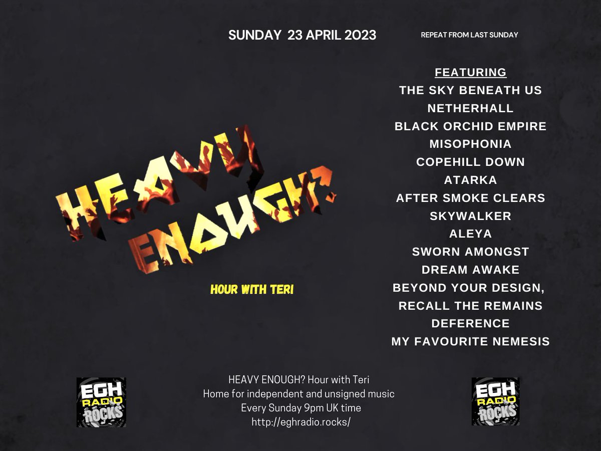 HeavyEnough Hour with Teri tweet media