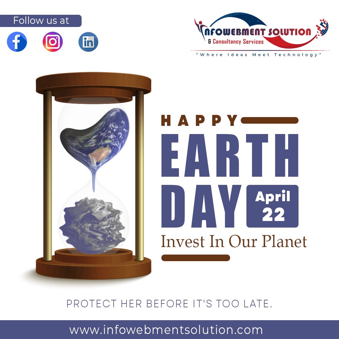 InfowebmentS's tweet photo. Happy National #EarthDay! Today, we celebrate the beauty and diversity of our planet and also renew our commitment to protecting and preserving it for future generations. 🌎 It is a reminder that we all have a role to play in building a sustainable and just world. 🌎🌿🌍 https://t.co/bw6OlEkExB