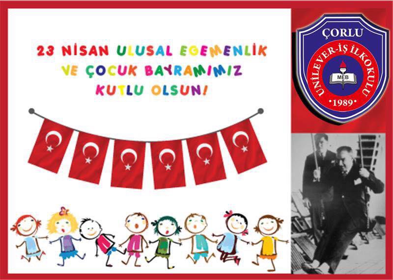 UIlkokulu's tweet photo. Geleceğimiz, yarınlarımız, umudumuz olan çocuklarımızın “23 Nisan Ulusal Egemenlik ve Çocuk Bayramı” kutlu olsun.🇹🇷🇹🇷🇹🇷 https://t.co/a8HaeGWjCz