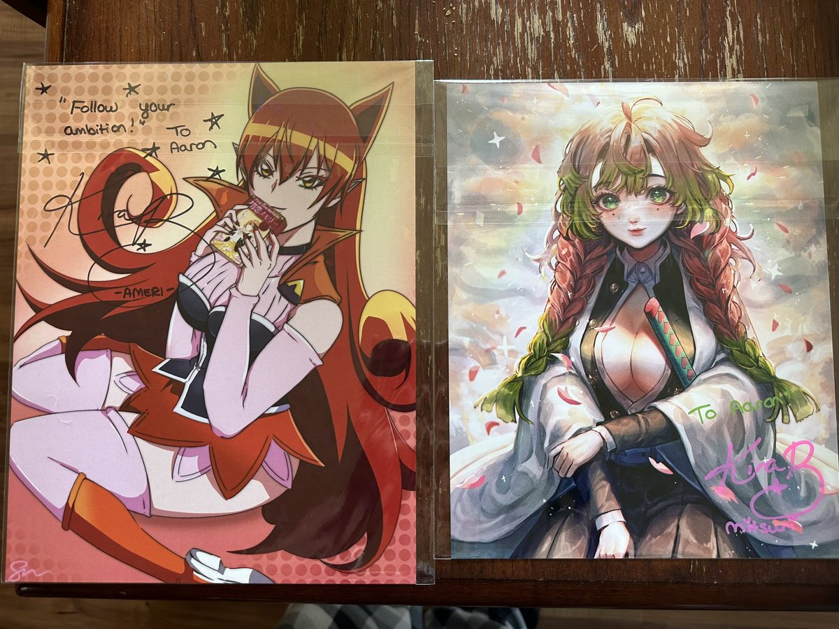 Valcrist09's tweet image. Got my prints today ! Ty @KiraBuckland  they’re amazing ❤️