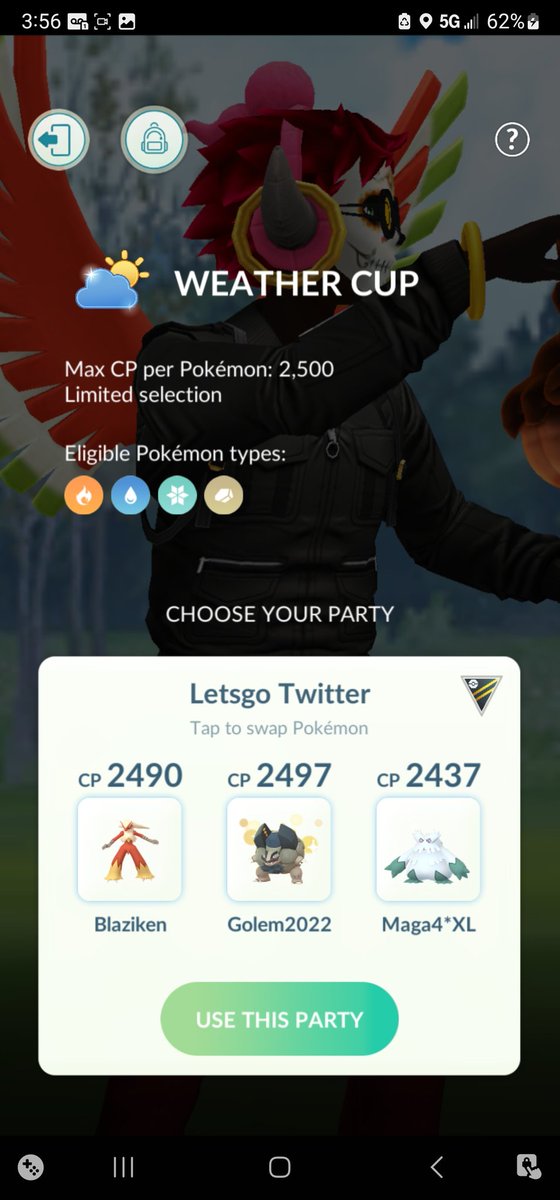 josephcup18's tweet photo. #pokemonGo #ohiostate #Weathercup
#GOBattleLeague #pvp #IRL #facecam #MVP https://t.co/fqvoSpjshD