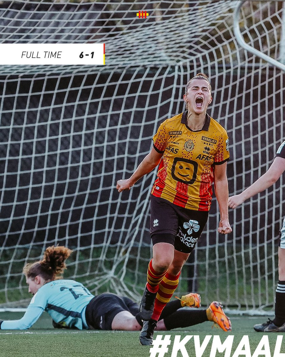 kvmechelen's tweet photo. Wat een overwinning van onze Dames A tegen Aalst gisteren: 6-1 😍

#trotsoponzekleuren #kvmechelendames https://t.co/jamCGMoLHY