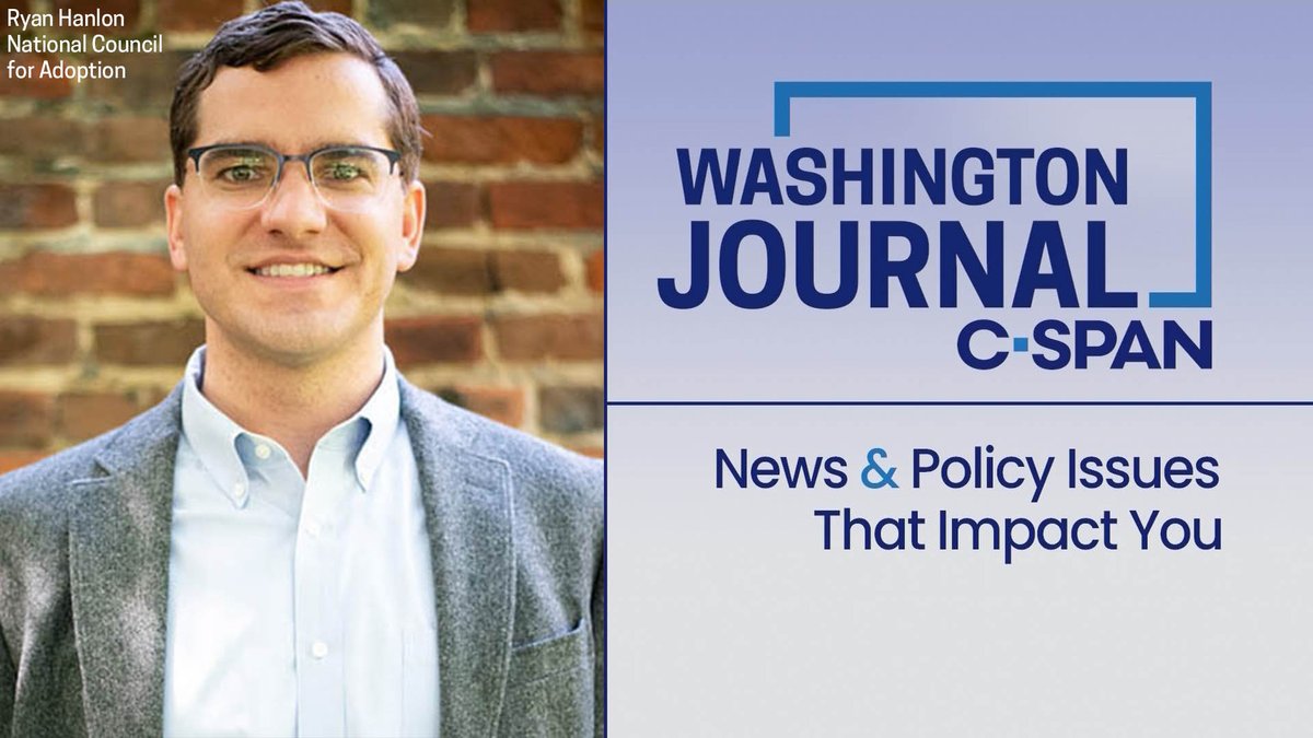 MON| Ryan Hanlon, President and CEO of the National Council for Adoption (@AdoptionCouncil) discusses the adoption process in the U.S. and ways policymakers can improve it. Watch live at 8:45am ET!