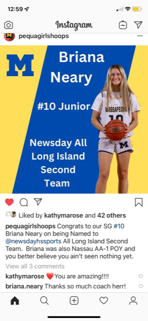 Briana Neary‘24 Basketball (@briananeary2024) on Twitter photo 