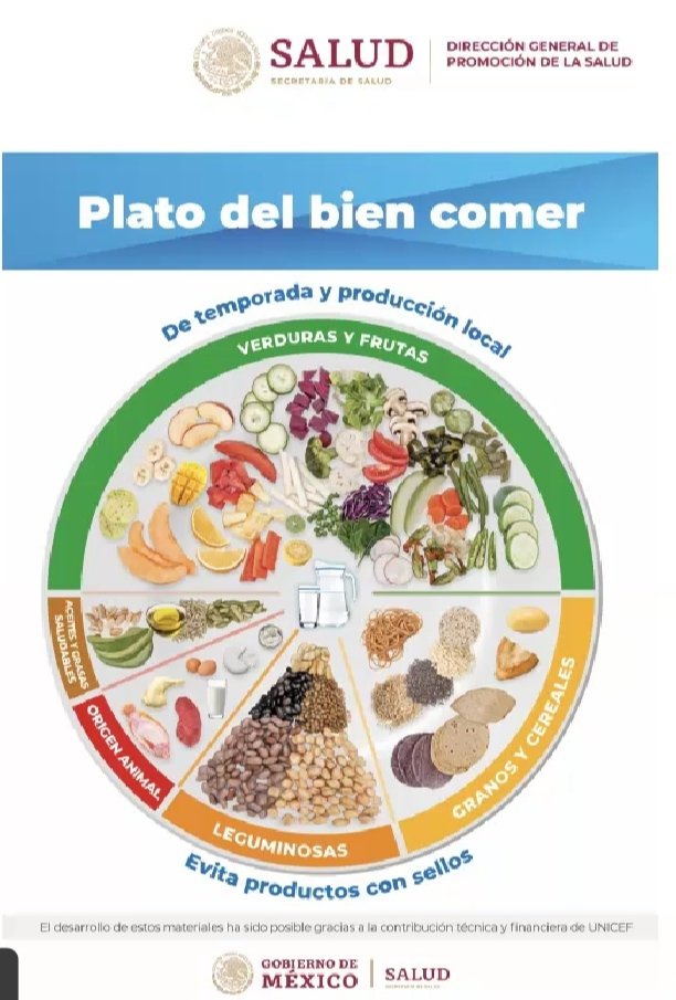 ITorrevich's tweet photo. El nuevo plato del bien comer. Aumentó la proporción de fruta y vegetales y redujeron cereales. Eso es un GRAN avance ! https://t.co/UOyiLYQrsv