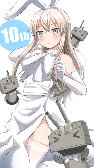 艦これ10周年おめでとうございます!そんなわけで島風貼っておきます!#艦これ10周年 