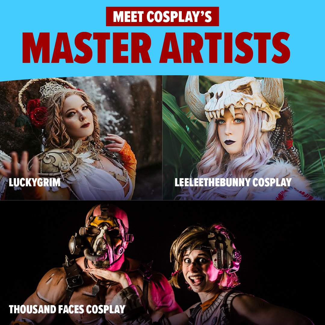 Calgaryexpo's tweet photo. Get ready to Cosplay at CALGARY EXPO. Talented cosplayers like @LuckyGrim and @Leeleethebunny Cosplay are coming to the show. And don't miss amazing events, like our Replica Contest, Cosplay Red Carpet, and more. Get your tickets TODAY: https://t.co/0cVIARGcjz https://t.co/354PzHIIAE
