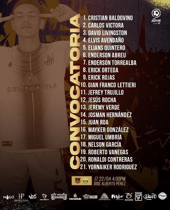 Los 21 de #Trujillanos

📷<a href="/trufc/">Trujillanos FC</a> 
#LigaFUTVE2