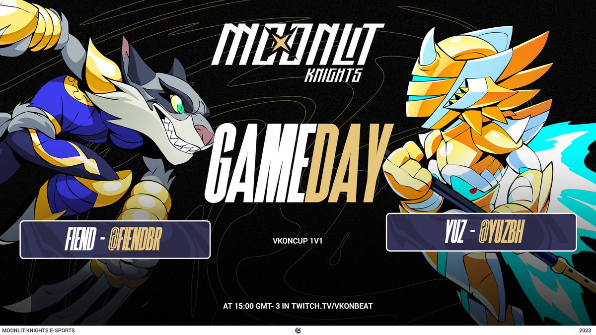 Moonlit_eSports's tweet photo. We'll also be rooting for our Brazilian players.
@FiendBR and @YuzBH are competing in the #VKOnCup today.🌙👊
#GoFiend #GoYuz #Moonlitty #Brawlhalla https://t.co/hGRBZsJ7qt