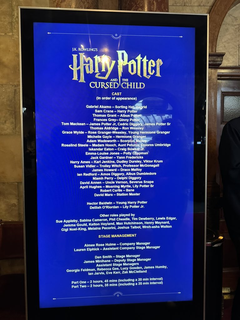 On this super Saturday, in their cover roles once again are #RosalindSteele as Umbridge, <a href="/emma_jonesxx/">Em Jones</a> as Polly, @jacklewisg as Yann and <a href="/RobCurtis01/">Robert Curtis</a> as Bane! Have a great show all! ⚡️