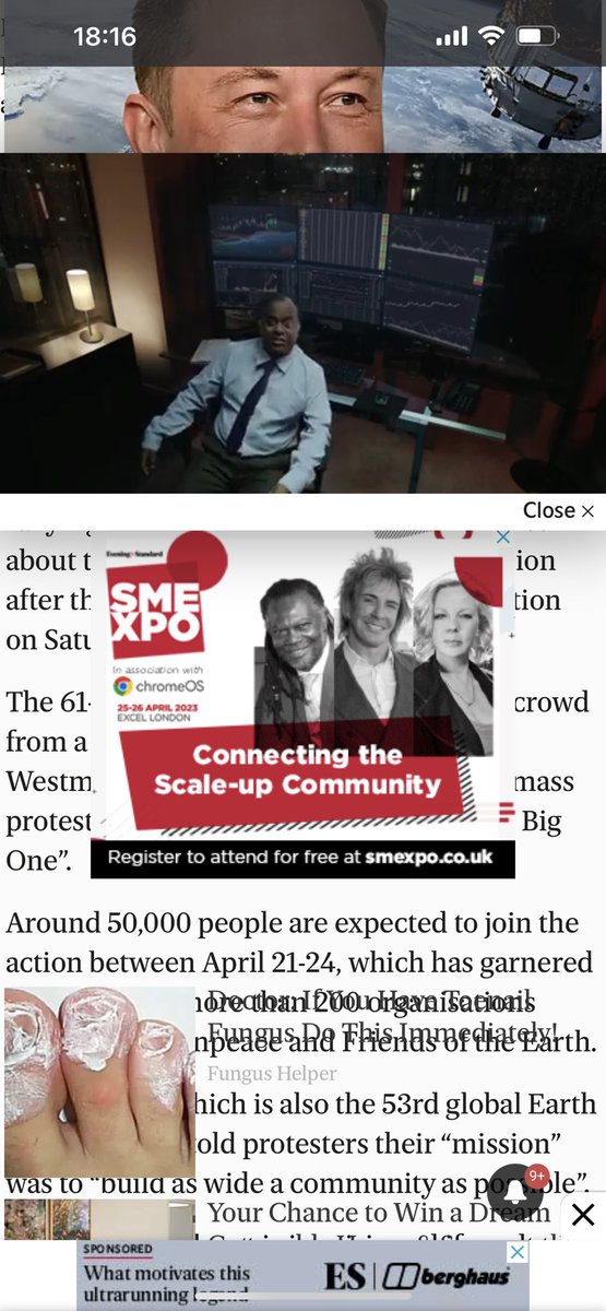 Not sure I’ll bother trying to read an article on <a href="/EveningStandard/">nope s</a> again.