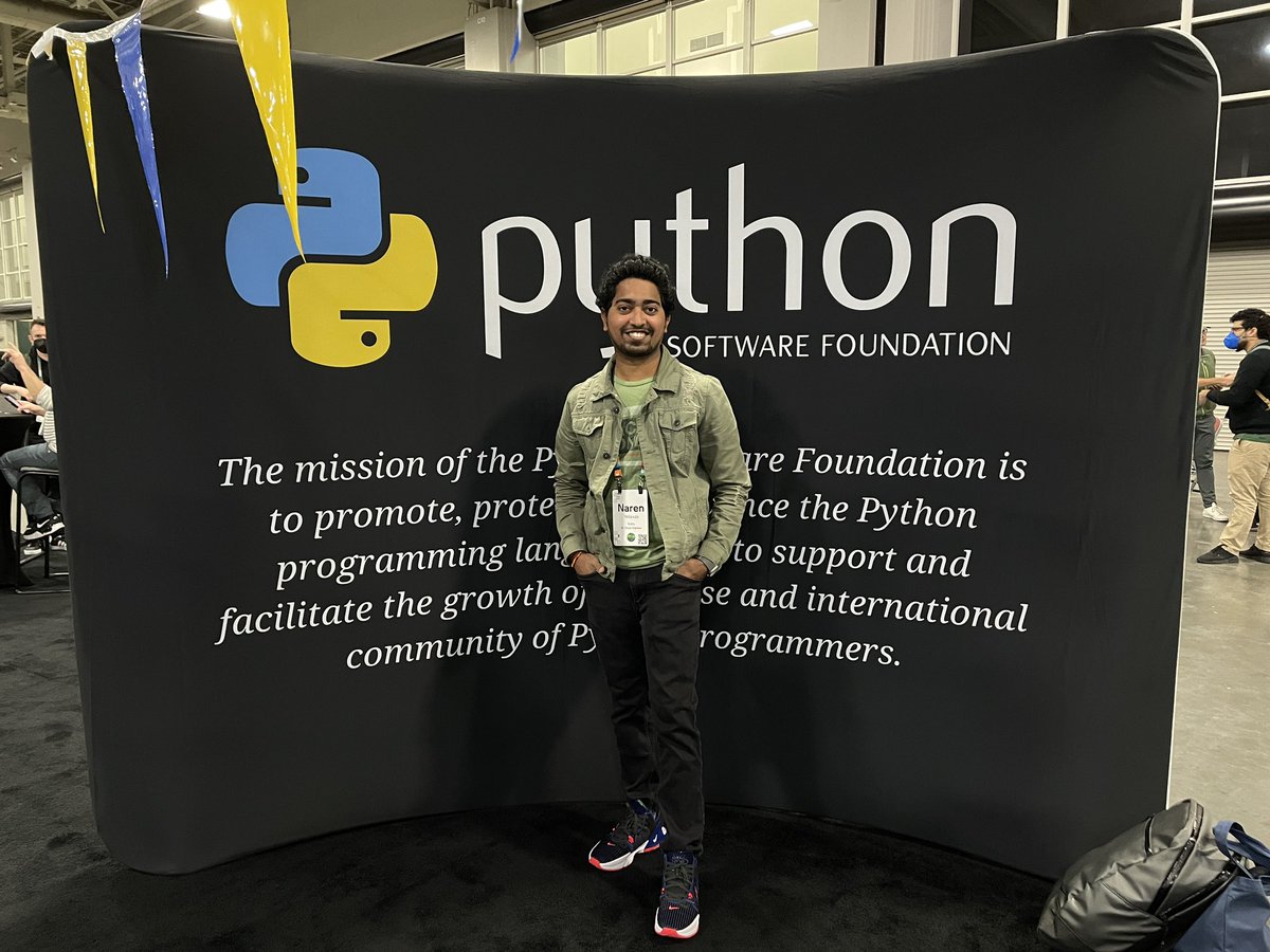Narenarya3's tweet image. Fortunate to be part of this year’s @pycon . Same energy and warmth from a great community #PyCon2023 #PyConUS2023