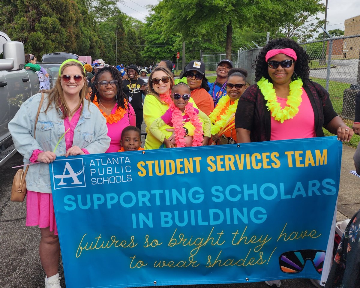 SamanthaDRogers's tweet photo. Atlanta Public Schools’ 150th Anniversary Parade. Student Services supporting students with  bright futures! @APS_DSE @apsupdate @CAMontgomeryEDU @AnneDirden_DSE @Selenaflorence https://t.co/gIpnGXg8Co