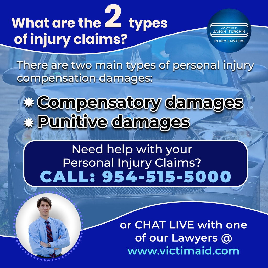 JasonTurchin's tweet photo. WHAT ARE COMMON INJURY COMPENSATION CLAIMS?

Compensatory damages and Punitive damages.

#accidentlawyers https://t.co/nM0iZtn415