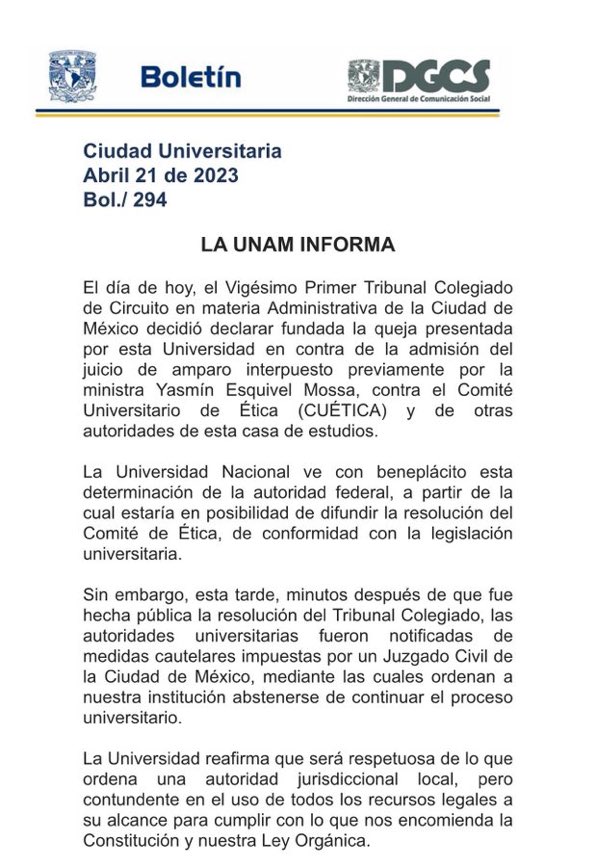 Cody_Jackson3's tweet photo. Preguntas serias:
Si Yasmin Esquivel realmente no plagió su tesis... ¿por qué usa tantas artimañas legales para bloquear a la @UNAM?
¿Será porque SI la plagió y no quiere que se compruebe
porque perdería inmediatamente una chamba de millones de pesos/año?

#MinistraBachiller https://t.co/Eb6gAfBJPJ