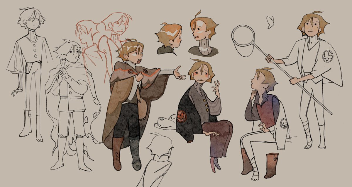 pendragon_fruit's tweet photo. early character exploration for CHRYSALIS! https://t.co/XuYJLZqFOP