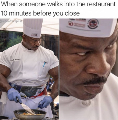 This is accurate but i cant get over the fact he is using a metal fish spatula on a nonstick and I'm pissed now #kitchenmemes