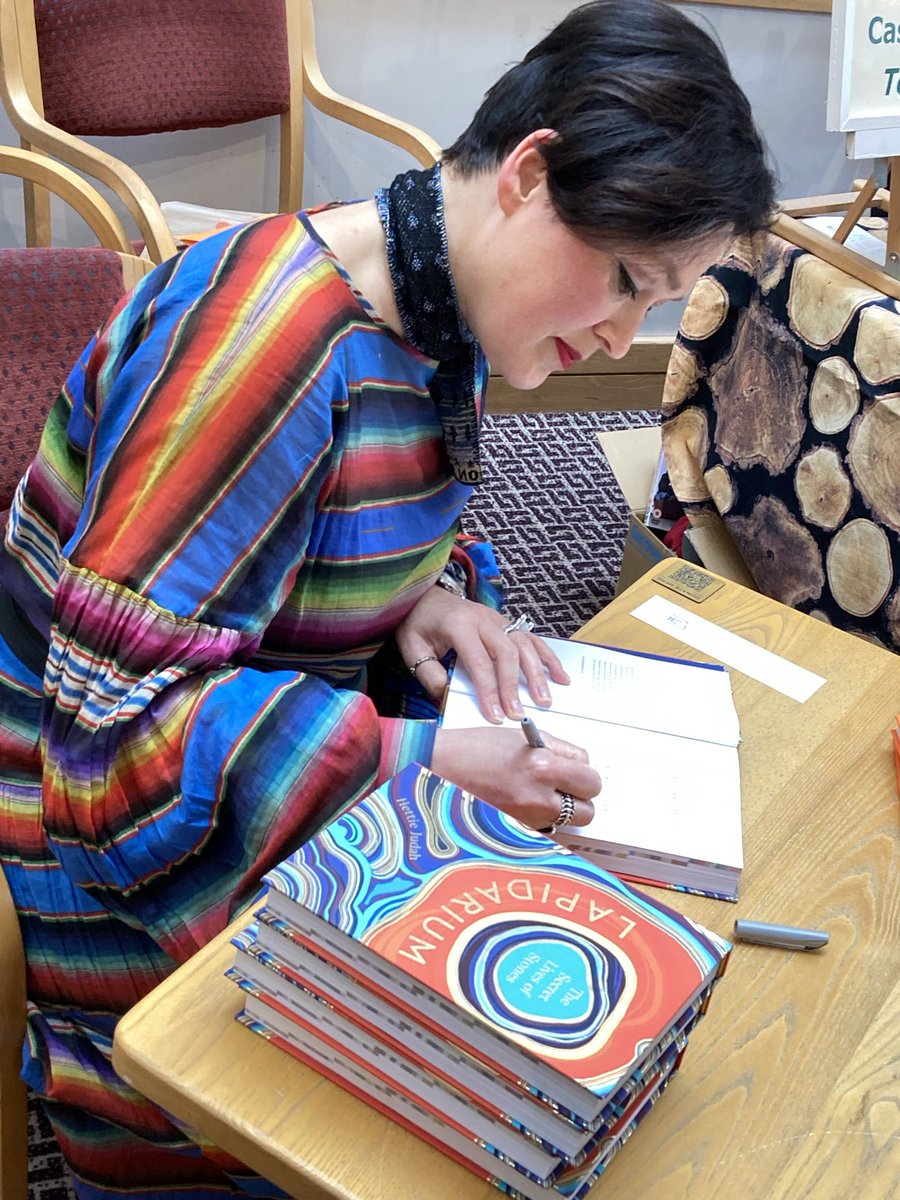 bailhill's tweet photo. A gem of a talk from @HettieJudah #Lapidarium @johnmurrays @penguinrandom signed copies available from Bailey Hill Bookshop! https://t.co/hAlpupjImm
