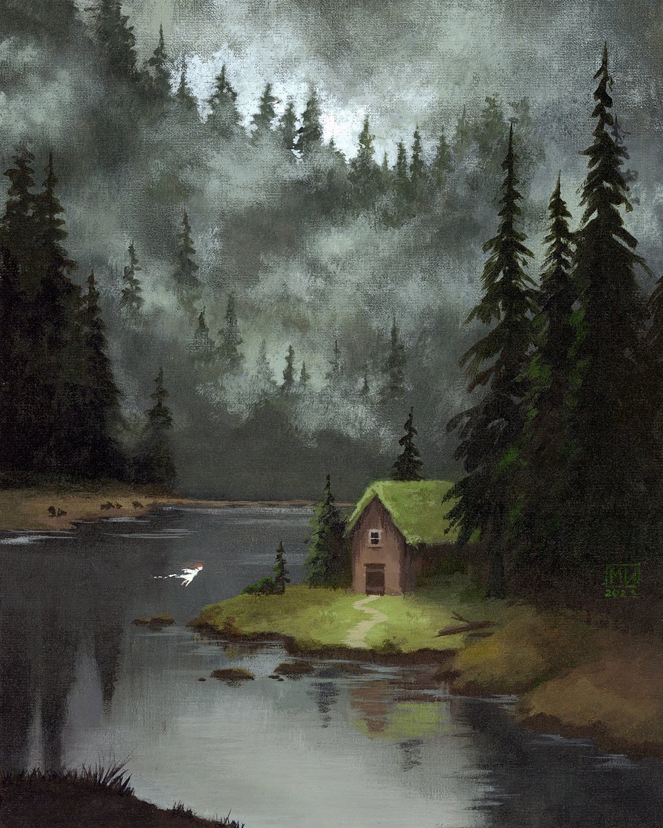 “Home” 8x10 acrylic on panel