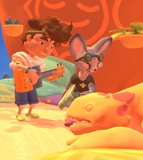 pixeIdeer's tweet image. me and @HadokenAlex are playing! ✨