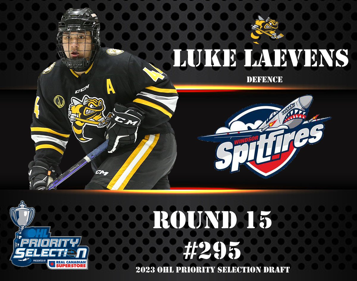 Luke Laevens join his teammate in Windsor!!
Congratulations Luke!! 
#2023OHLDraft @SpitsHockey @ALLIANCE_Hockey
