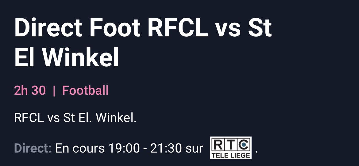 RFCLiege_news's tweet photo. Bloqué loin de #Rocourt ? 🤦🏻‍♂️

Pas de soucis, zappez sur RTC 📺 

🖥️ https://t.co/5OJLP0Kl12

#FCLWin #RFCLWinkel https://t.co/1ptj4Tap2A