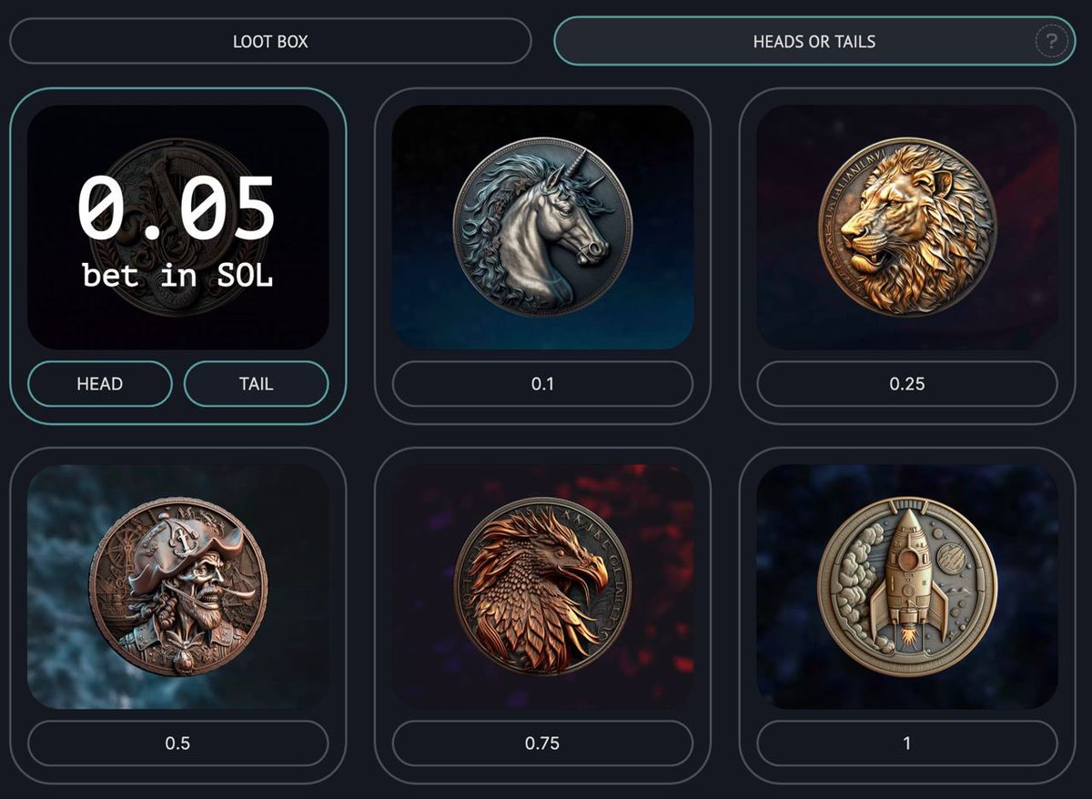 justwin_gg's tweet photo. 🎮🚀 Exciting news players! We've updated our game mechanics &amp; graphics! Now you can choose the side of the coin when tossing, and the animation has been improved for a smoother gameplay experience! Come check it out and let us know what you think! #gaming #solana #crypto #P2E https://t.co/H2WbwiQARR