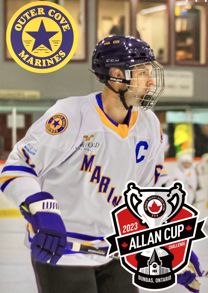 We are cheering for #YourMarines Captain Dan Cadigan as the Clarenville Ford Caribous face off against Dundas in the final today at 5pm! 

Stop by McNiven's Pub & Eatery where they will be streaming the game!! Let’s Go!!

#WexfordOCMarines #OCMarines #AllanCup
