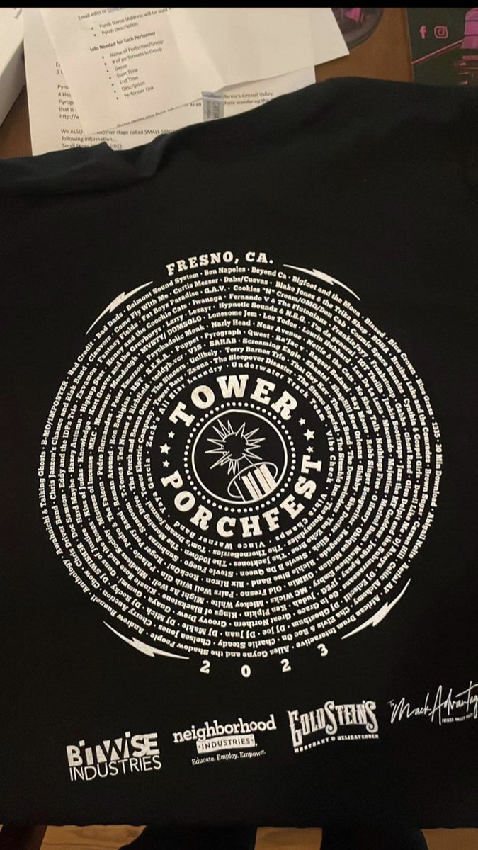 charliesteady's tweet photo. Where’s Waldo with my name on the PorchFest Shirt https://t.co/V52LT012eZ