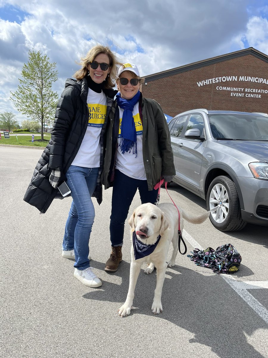 JaneForZville's tweet photo. Thankful for the many poll workers today in Whitestown and Lebanon!  10 days to Election Day! #janeforzvillemayor #earningyourvote https://t.co/1SljzShQgl