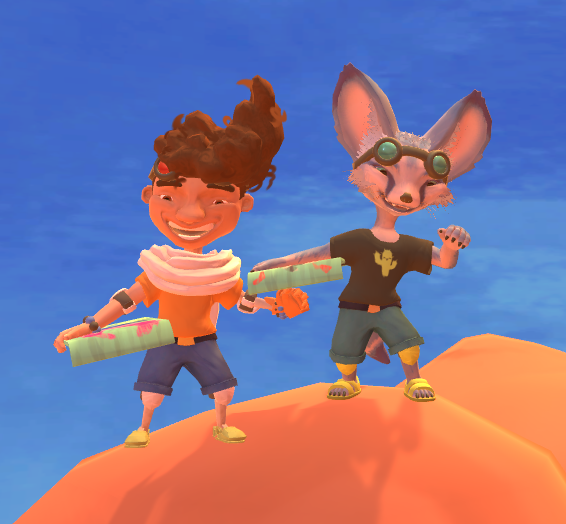 pixeIdeer's tweet image. me and @HadokenAlex are playing! ✨