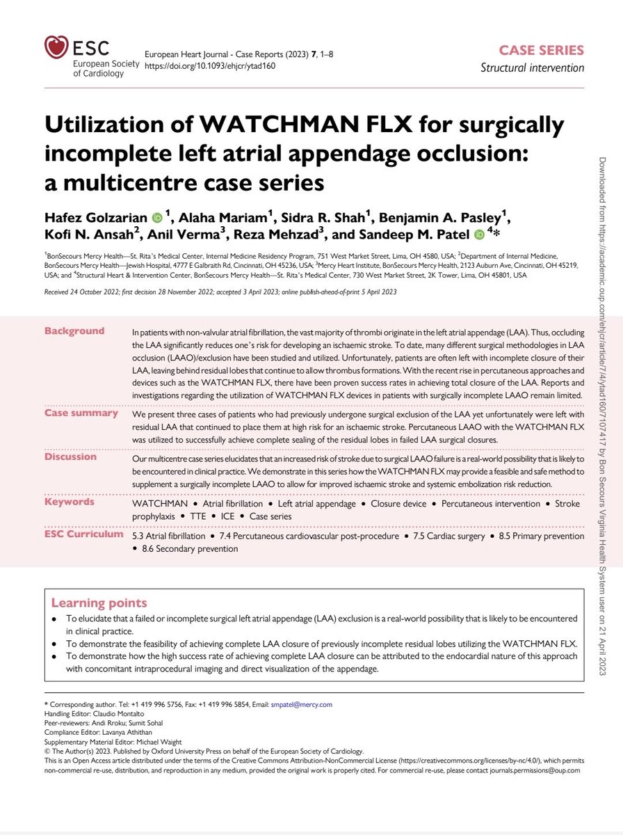 Sandeep M Patel, M.D. tweet media