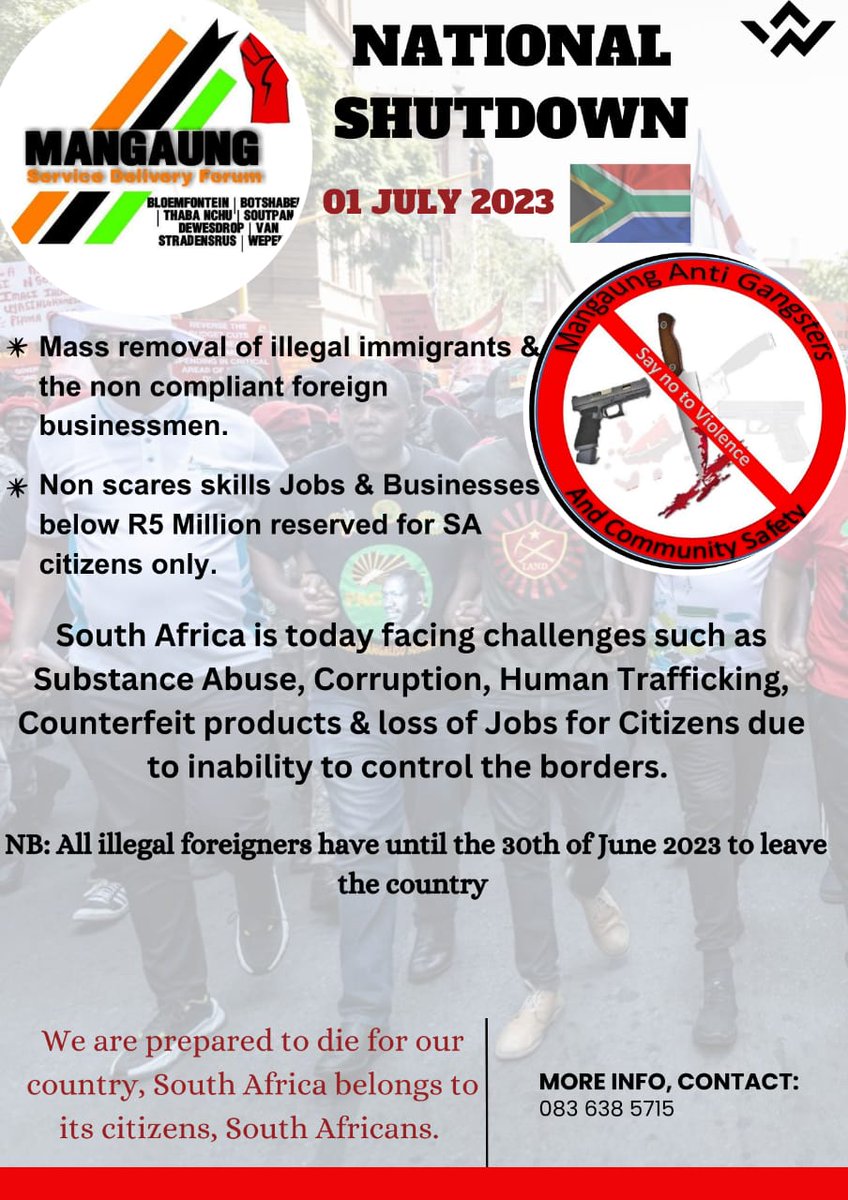 Its going to be a busy year.

Haak Freeystate