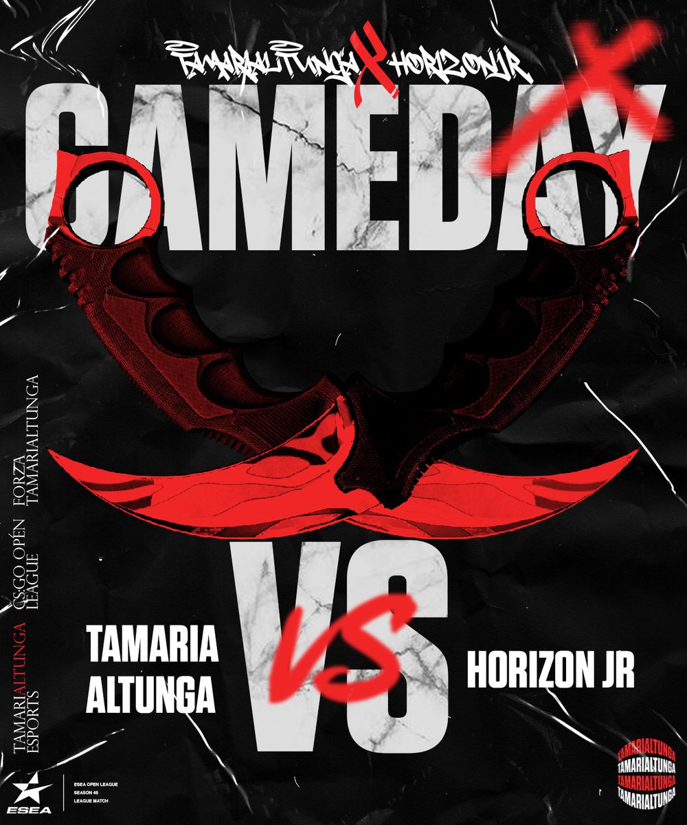 tamarialtunga's tweet photo. GAME DAY 🔥
CS:GO takımımız, HorizonJR karşısında ESEA Open League'deki dördüncü maçına çıkıyor!
🕘 21.00
📺 https://t.co/OwpzZvxRGl
🆚 HorizonJR
Başarılar takım! 💪❤️
#TAEWIN | #TAEGO https://t.co/1abDjaLTEo