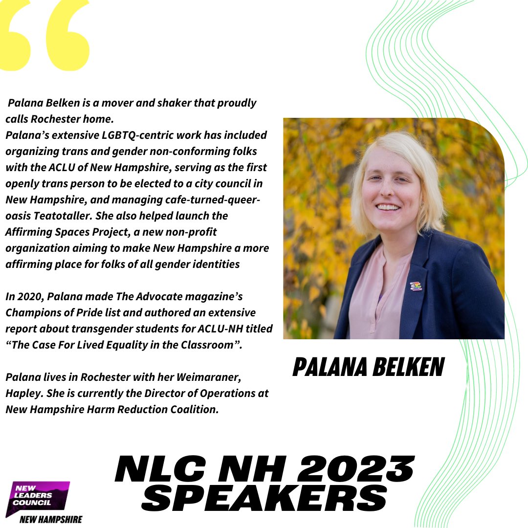 NLC_NH's tweet image. Check out today’s lineup of April institute speakers. Thank you for speaking to our #NLCFamily @ProgressNH &amp;amp; @Palanaaaaa 🫶