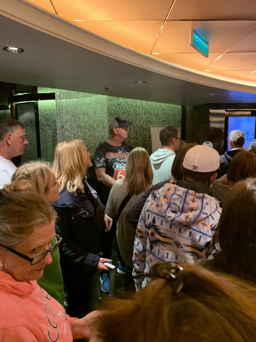 Jaygross53's tweet photo. #norwegiancruiseline
Absolutely the worst experience debarking the Norwegian Epic today, April 22. Seems the crew did not care and said to write to Norwegian. Interesting when you think they work for the company. Way to ruin a vacation. Three hours of this debacle. https://t.co/MhkgRb8Wpv