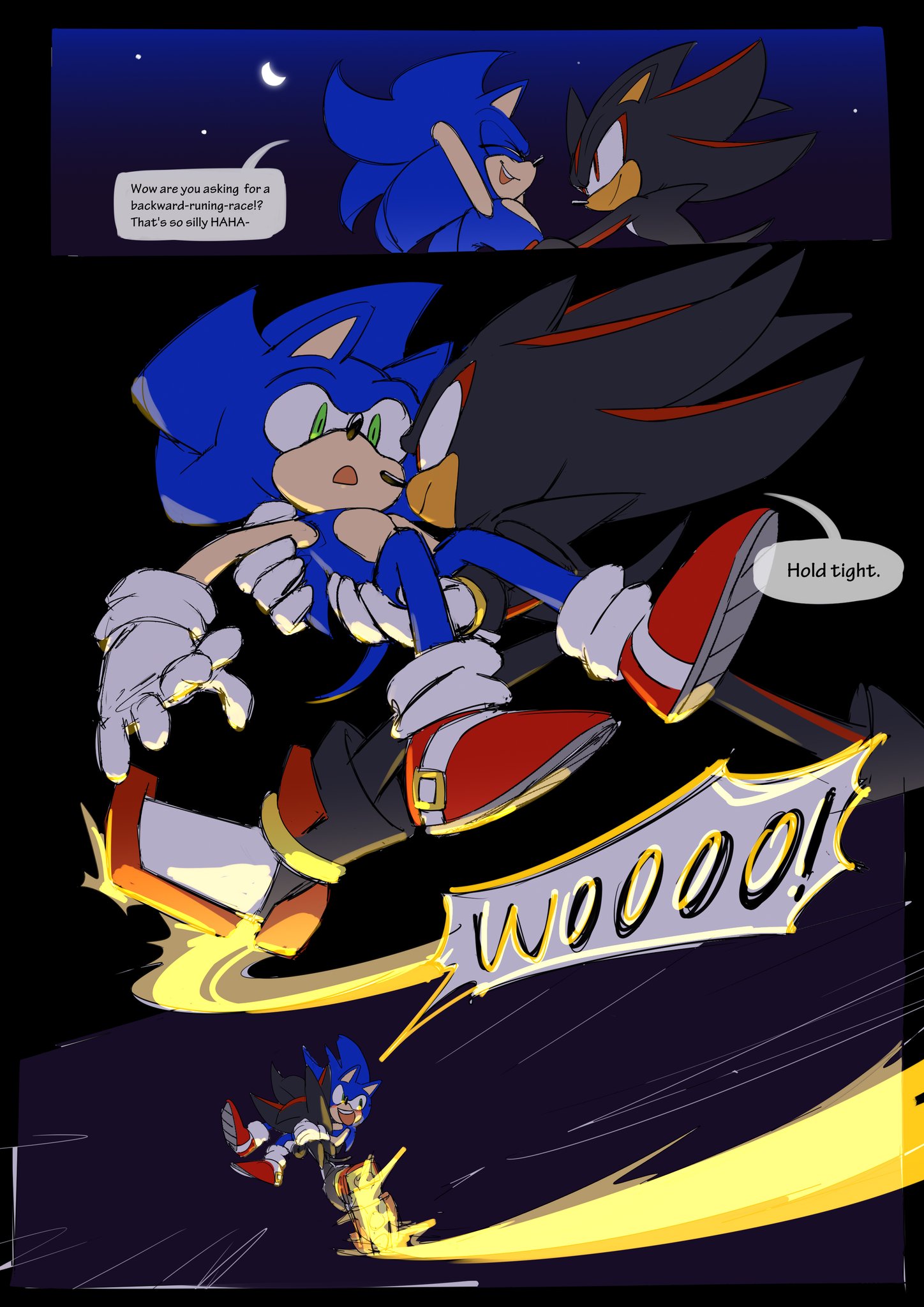 Can Sonic Pleasure Shadow?! - Sonic x Shadow (sonadow) Comic Dub  Compilation 