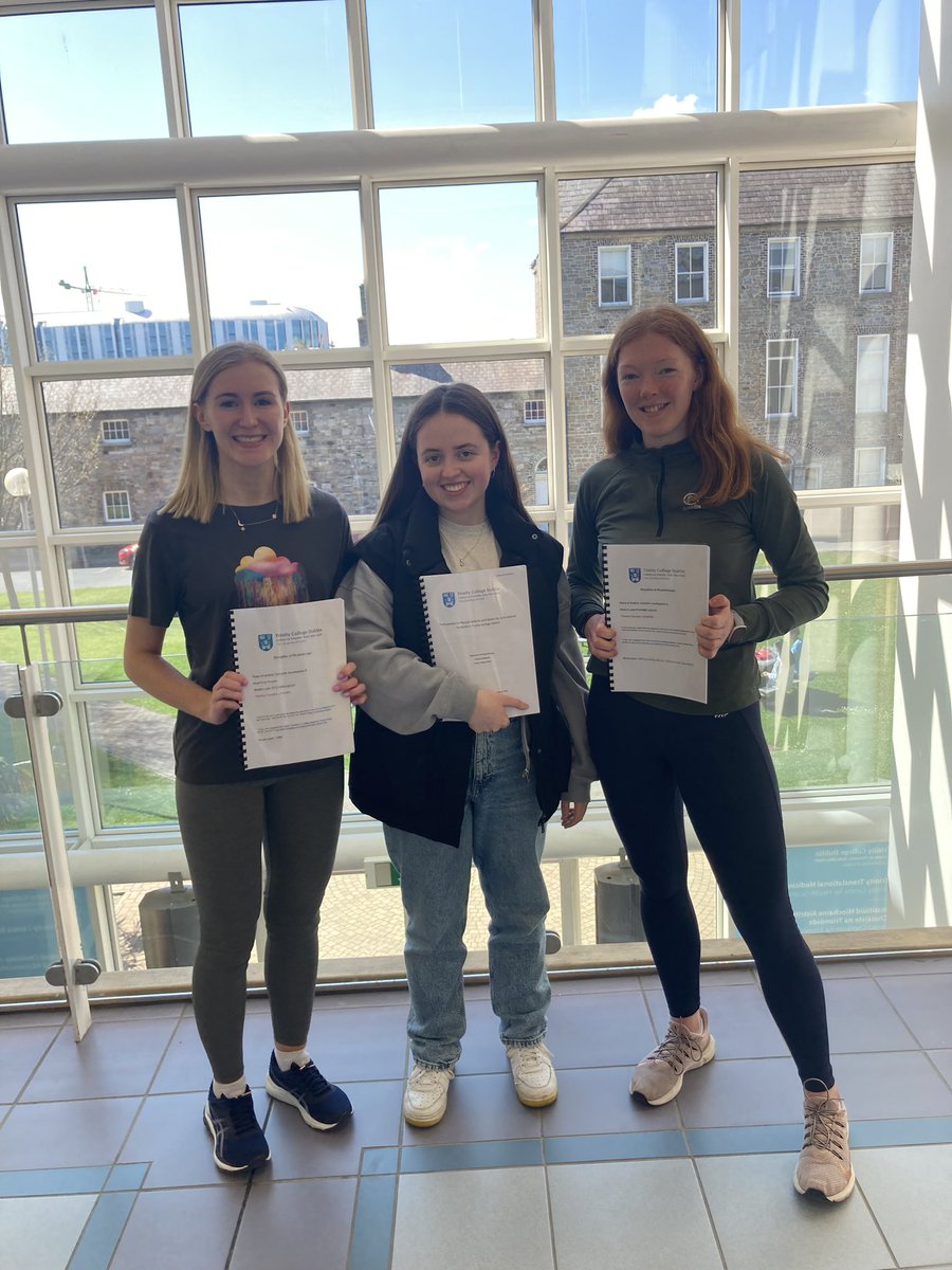 Thrilled to submit our Final Year Projects this week!📚🥳 <a href="/PtTcd/">Physiotherapy TCD</a>