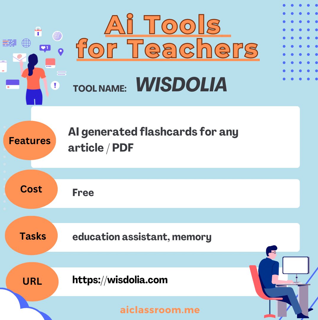 AlliMcCrary99's tweet photo. Wow. @Wisdolia_ This Chrome extension makes instant flashcards from Youtube videos, websites or PDF's. Watch the two min demo: https://t.co/g3nOwp0Wro I can't wait to use this one! #ai #edtech #aiforteachers #aiforteaching #teachers https://t.co/dbl6lXVUSE