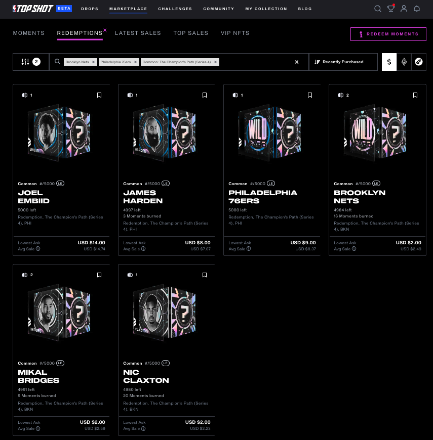 NBA Top Shot on Twitter "Sweep or survive? The Philadelphia 76ers can