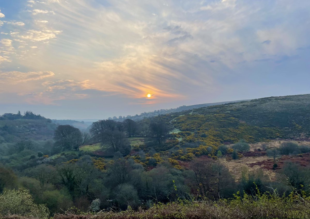 VisitDartmoor's tweet photo. So …. Saturday on Dartmoor started like this 💚💙
I’ve loved and enjoyed Dartmoor my entire life, and have lived in this part of it for 25 years but every morning this view still stirs my soul 🥰 #Magical
#Dartmoor #Devon #HeartofDevon #mustbemagic https://t.co/ubCPuXYMhk